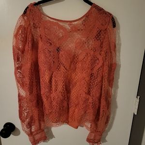 Express lace top size medium